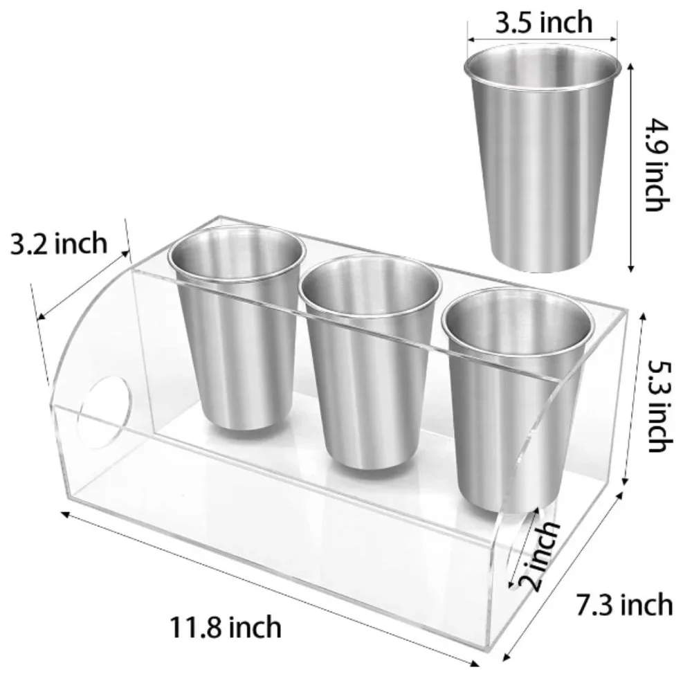 Organizador de herramientas para el cabello en acrilico